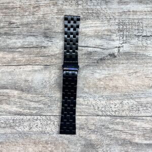 Breda Black Metal Watch Band Replacement Strap Minimalist Modern